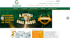 Desktop Screenshot of faculdadeguarapuava.edu.br